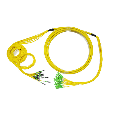 2M 24 Core SM Single Mode MU-SC/APC Pre-Terminated Cable fibre optic patch cord /pigtail Cable
